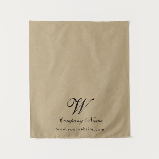 Custom Kraft Business Table Runner Banner Script タペストリー (正面)