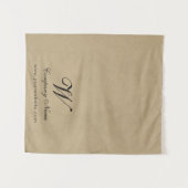 Custom Kraft Business Table Runner Banner Script タペストリー (正面(横))