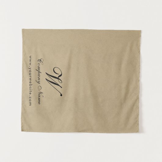 Custom Kraft Business Table Runner Banner Script タペストリー (正面(横))