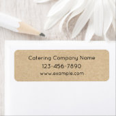 Custom Kraft Paper Style Catering Food Meal Prep ラベル (インサイチュ)