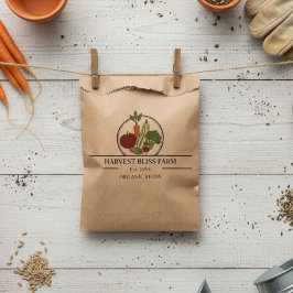 Custom Kraft Seed Envelopes - Personalizable Farm フェイバーバッグ
