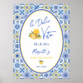 Custom La Dolce Vita Newlywed Coastal Home ポスター (正面)