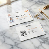Custom Lab ID Badge Template  バッジ