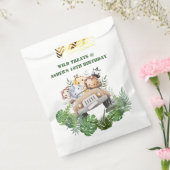Custom Label Jungle Safari Wild Treats for Kids フェイバーバッグ (封をした状態)