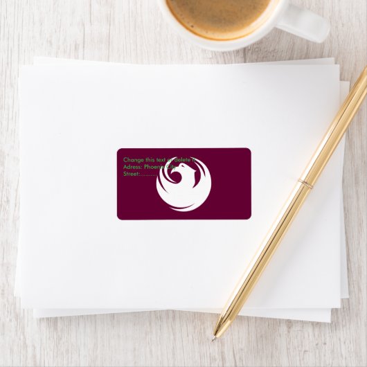 Custom Label with Flag of Phoenix City, Arizona ラベル (インサイチュ)
