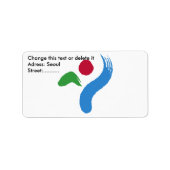 Custom Label with Flag of Seoul ラベル (正面)