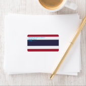 Custom Label with Flag of Thailand ラベル (インサイチュ)