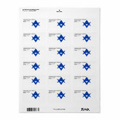 Custom Label with Flag of Toyota City ラベル (フルシート)