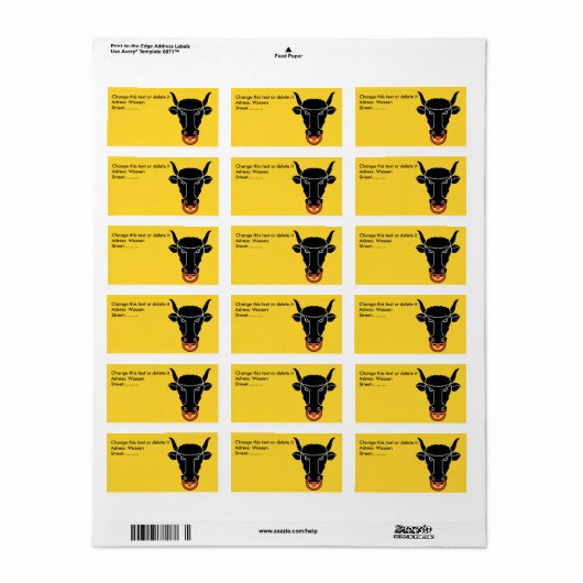 Custom Label with Flag of Uri canton, Switzerland ラベル (フルシート)