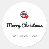 Custom Labels Printed Vinyl Stickers Decals ラウンドシール (正面)