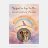 Custom Labrador Retriever Memorial Acrylic Sign アクリルサイン (正面)