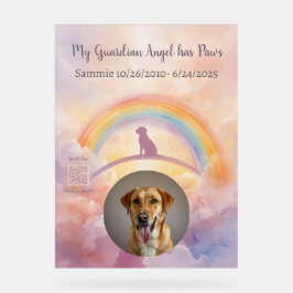 Custom Labrador Retriever Memorial Acrylic Sign アクリルサイン