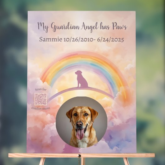 Custom Labrador Retriever Memorial Acrylic Sign アクリルサイン (ニュートラル)
