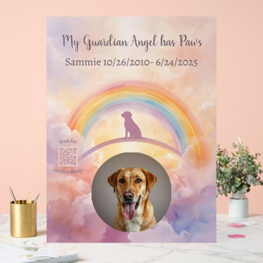 Custom Labrador Retriever Memorial Acrylic Sign アクリルサイン (ウェディング)