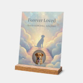 Custom Labrador Retriever Memorial Acrylic Sign アクリルサイン (傾斜)