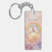 Custom Labrador Retriever Pet Loss Keychain キーホルダー (正面左)