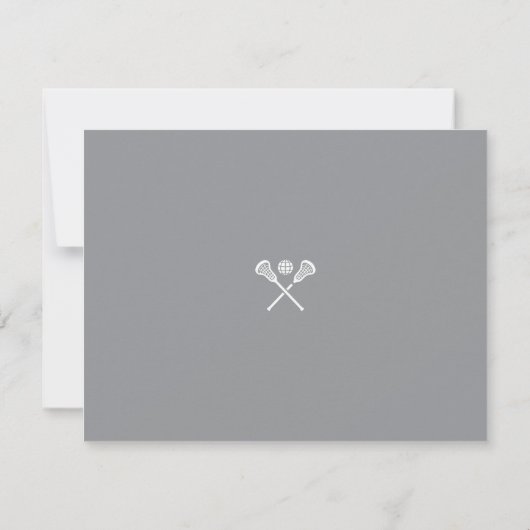Custom Lacrosse Note Card  サンキューカード (裏面)