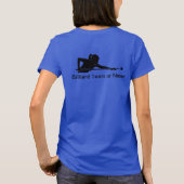 Custom Ladies Billiards Pool League Team Tshirts Tシャツ (裏面)
