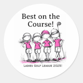 Custom Ladies Golf League Award Sticker ラウンドシール