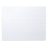 Custom Large Graph Paper Note Pad (Grids, Squares) ノートパッド (正面)