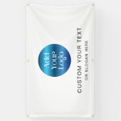 Custom Large Logo Company Branding Simple  横断幕 (縦)