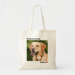 Custom Large Photo Personalized Dog トートバッグ