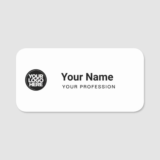 Custom Large Pin Name Tag or Magnetic with Logo 名札 (正面)