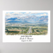 Custom Las Cruces Wall Art, New Mexico Poster ポスター (正面)