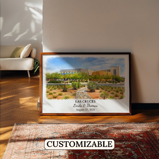 Custom Las Cruces Wall Art, New Mexico Poster ポスター