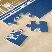 Custom Las Vegas Strip Skyline Vintage Cityscape ジグソーパズル (側面)