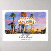 Custom Las Vegas Wall Art, Nevada Poster ポスター (正面)