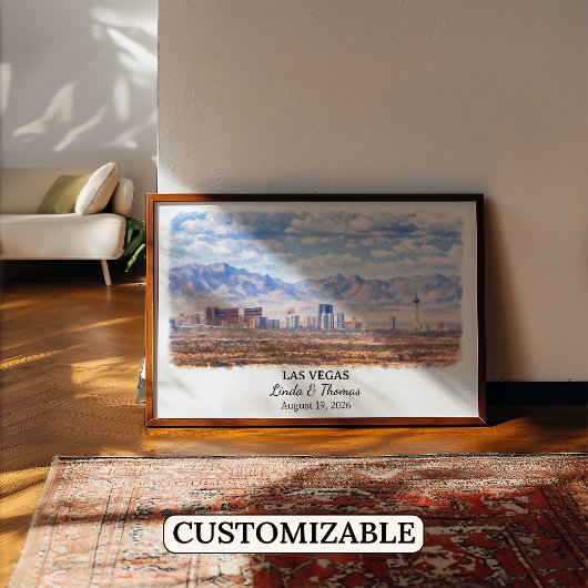 Custom Las Vegas Wall Art, Nevada Poster ポスター