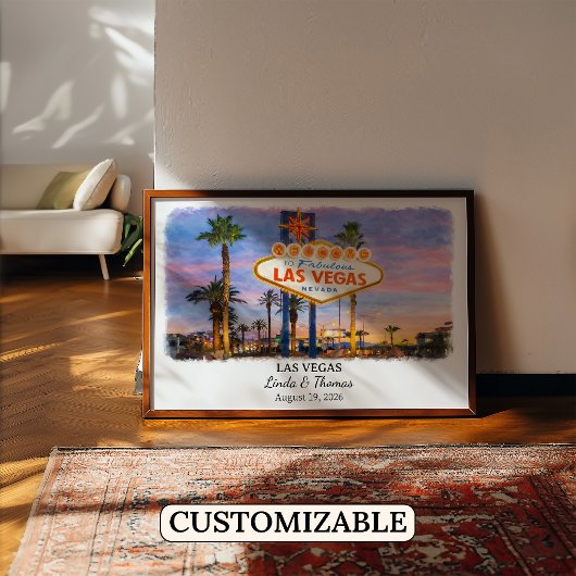 Custom Las Vegas Wall Art, Nevada Poster ポスター