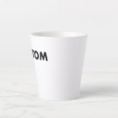 Custom Latte Mug Blank Template - 12oz カフェラテマグ (正面)