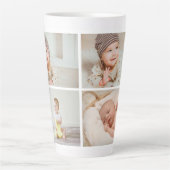 Custom Latte Mug with Four-Photo Collage カフェラテマグ (正面)