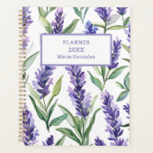 Custom Lavender Flowers 2026 Planner プランナー手帳 (正面)