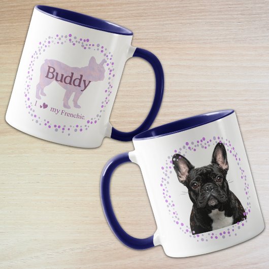 Custom lavender french bulldog mug Photo マグカップ