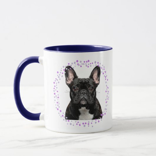 Custom lavender french bulldog mug Photo マグカップ (左)