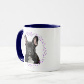 Custom lavender french bulldog mug Photo マグカップ (正面左)