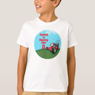 Custom Lawn Mower Kid's Birthday Tシャツ