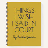 Custom Lawyer Journal for Attorneys & Law Students ノートブック (正面)