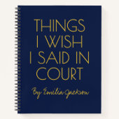 Custom Legal Notebook Gift for Lawyers & Graduates ノートブック (正面)