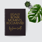 Custom Legally Blonde Journal Gift for Attorneys ノートブック