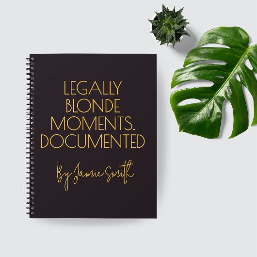Custom Legally Blonde Journal Gift for Attorneys ノートブック