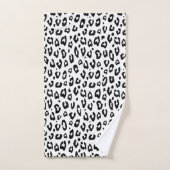 Custom leopard spot pattern bathroom towel set バスタオルセット (ハンドタオル)