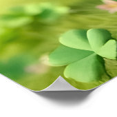 Custom Leprechaun Gnome St. Patrick's Day Shamrock ポスター (角)