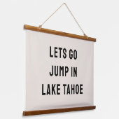 Custom Let's Go Jump in The Lake House 吊り下げ型タペストリー (傾斜あり)