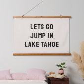 Custom Let's Go Jump in The Lake House 吊り下げ型タペストリー (寝室)