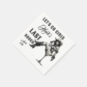 Custom Let's Go Redeo for Bachelorette  スタンダードカクテルナプキン (角)