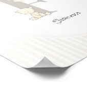 Custom Letter F Nursery Wall Art - Baby Name Print ポスター (角)